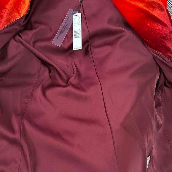 NWT Elie Tahari Ombre Velvet Orange Purple Blazer Size 6 - Picture 11 of 15